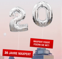 20 Jahre Maxpert Jubiläumsaktion