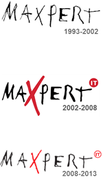 Logos Maxpert 1993 bis 2013