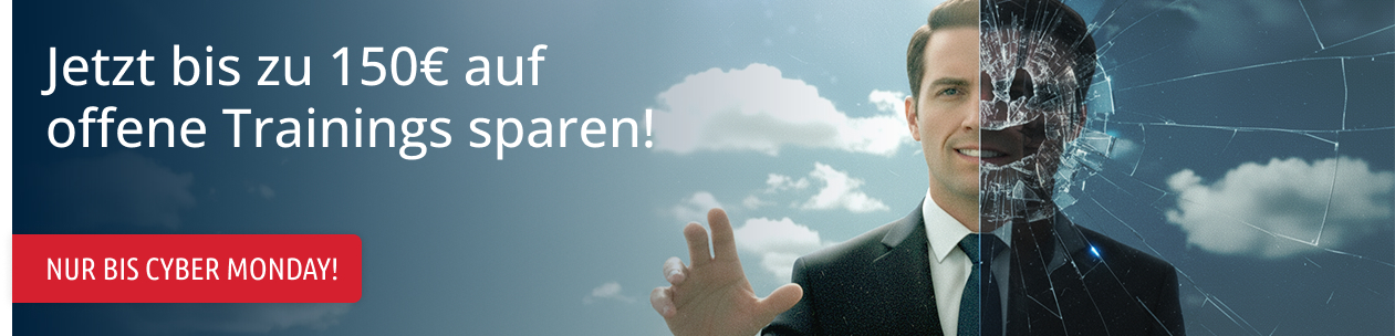 Black Week: Jetzt bis zu 150€ auf offene Trainings sparen! Nur bis Cyber Monday