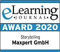 E Learning Journal Award 2020 für Storytelling Maxpert GmbH