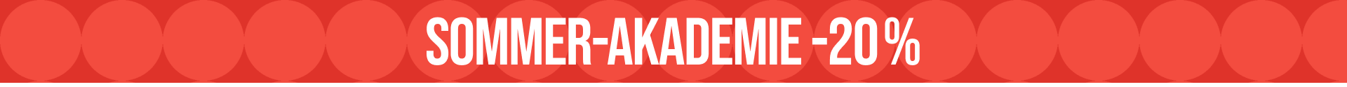 Sommerakademie 2026 - 20% Rabatt