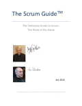 Offizieller SCRUM Guide Version 2016 | Englisch