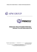 Hinweise für PRINCE2 Practitioner-Prüfungsteilnehmer