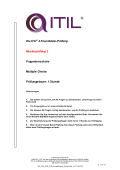 Sample Paper Musterprüfung 2 | ITIL 4 Foundation (Deutsch)